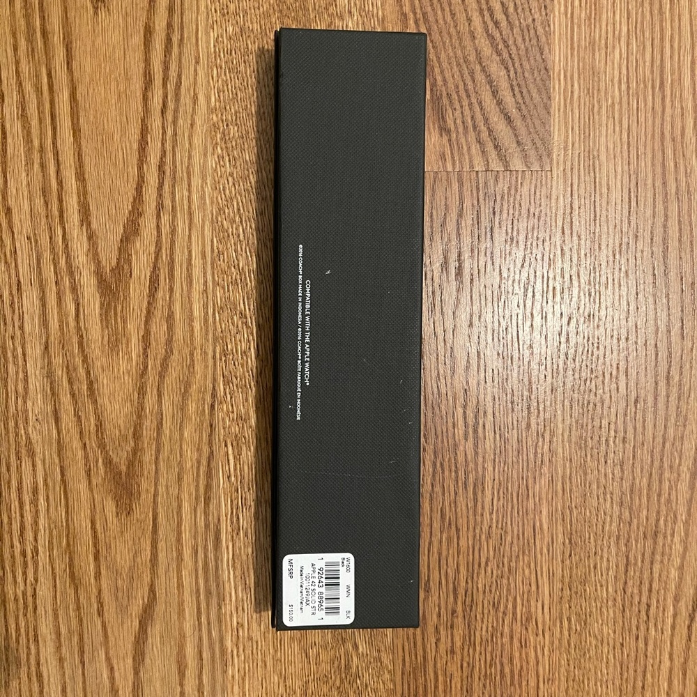 COPY - iWatch black leather watch band - Picture 2 of 4